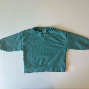 Zara Teal Crewneck Sweatshirt